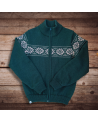 Woman's wool sweater with a full-zip
