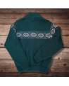 Woman's wool sweater with a full-zip