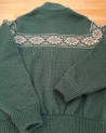 Woman's wool sweater with a full-zip