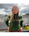 Woman's wool sweater with a full-zip