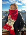 Scarf with a deer