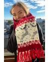 Scarf with a deer