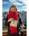 Scarf with a deer