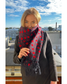 Scarf with hearts