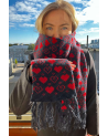 Scarf with hearts
