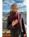 Scarf with hearts