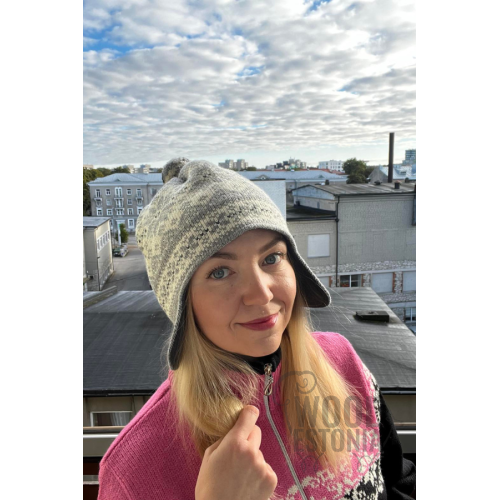 Hat with a star, with ears