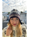 Hat-scarf with a deer, with ears