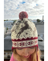 Hat-scarf with a deer, with ears