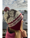 Hat-scarf with a deer, with ears