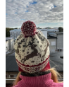 Hat-scarf with a deer, with ears