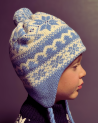 Kids winter hat with a star