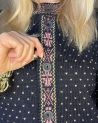 Woman's jacket with roses