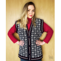 Woman's woolen vest with a norwegian pattern