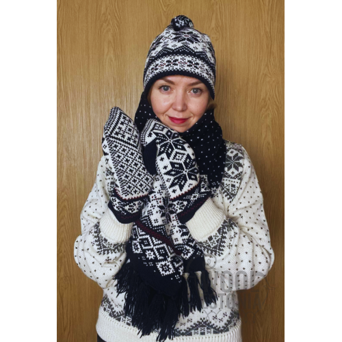 Варежки со звездой