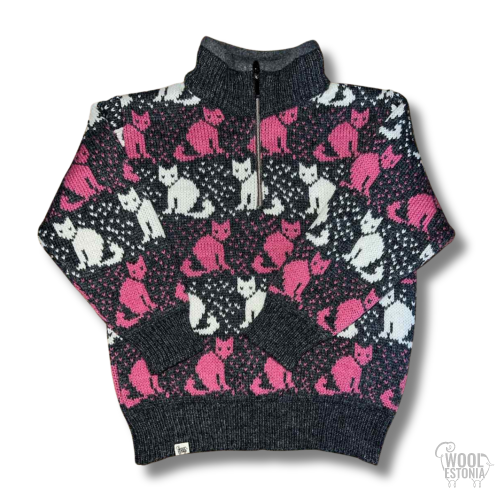 Sweater for children. Sweater with fleece lining on neck.