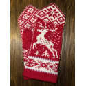 Woolen mittens with a "Deer" pattern