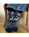 Woolen socks with a deer