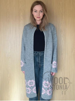 Woman's jacket with roses