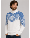 Men's sweater with zipper. 100% merino wool.