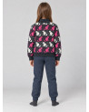 Sweater for children. Sweater with fleece lining on neck.