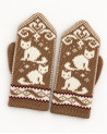 Mittens with a deer