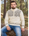 Meeste kampsun tähega, kaelus lukuga