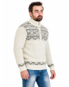 Men's half-zip sweater with a star