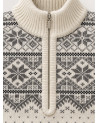 Men's half-zip sweater with a star