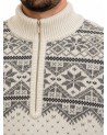 Men's half-zip sweater with a star