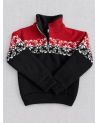 Sweater for children. Sweater with fleece lining on neck.