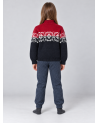 Villane laste kampsun 100% vill , krae fliisvoodriga.