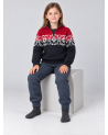 Sweater for children. Sweater with fleece lining on neck.