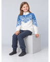 Kid's sweater with zipper. 100% merino wool.
