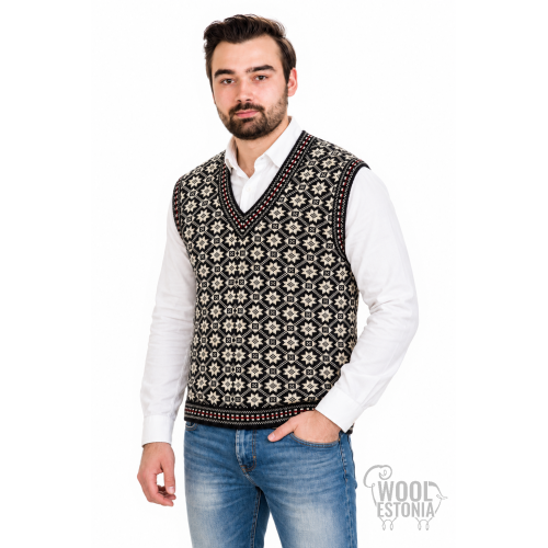 Vest with a norwegian pattern