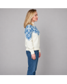 Women's sweater with zipper. 100% wool.