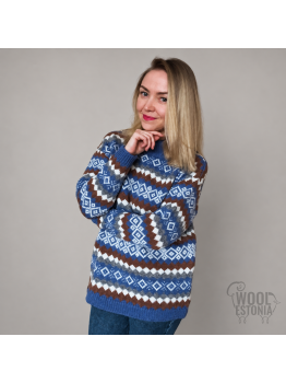 Woman's sweater with a norwegian pattern