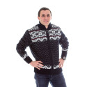 Men's full zip sweater with a star