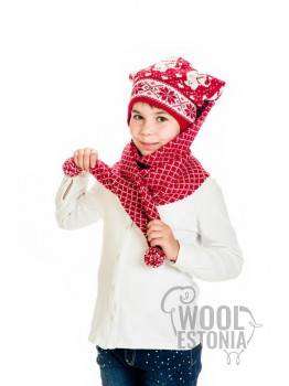 Hat-scarf with Mumitroll, with ears