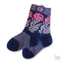 Woolen socks with a "Rose" pattern