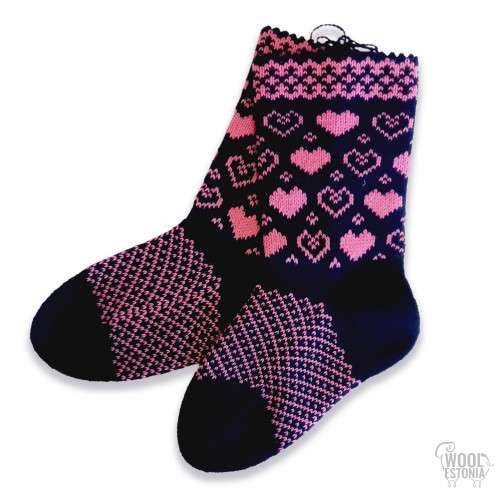 Socks with hearts