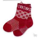 Kid's woolen socks with a "Kihnu" pattern