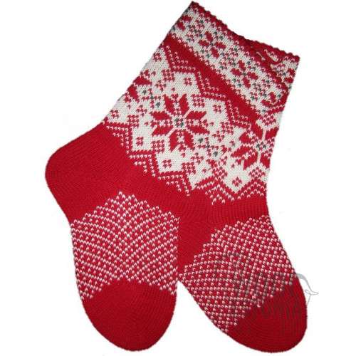 Woolen socks with a star